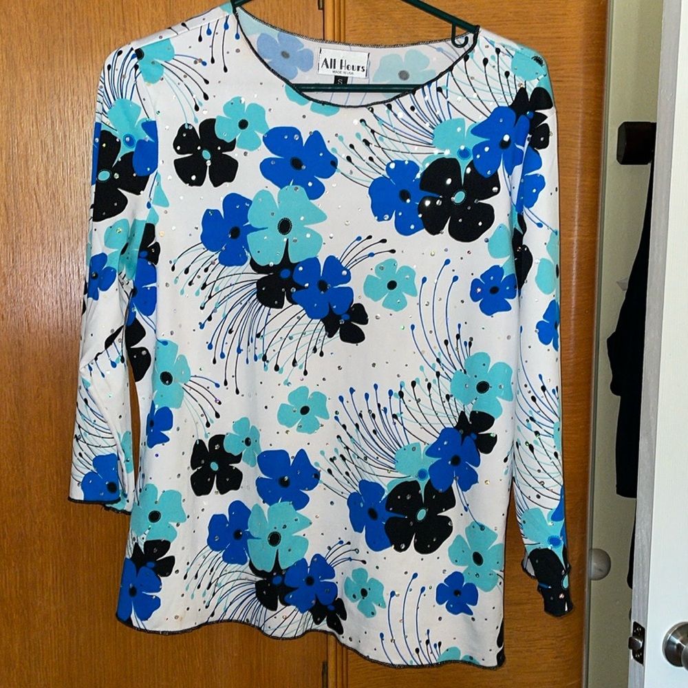 Sequined top. All Hours.